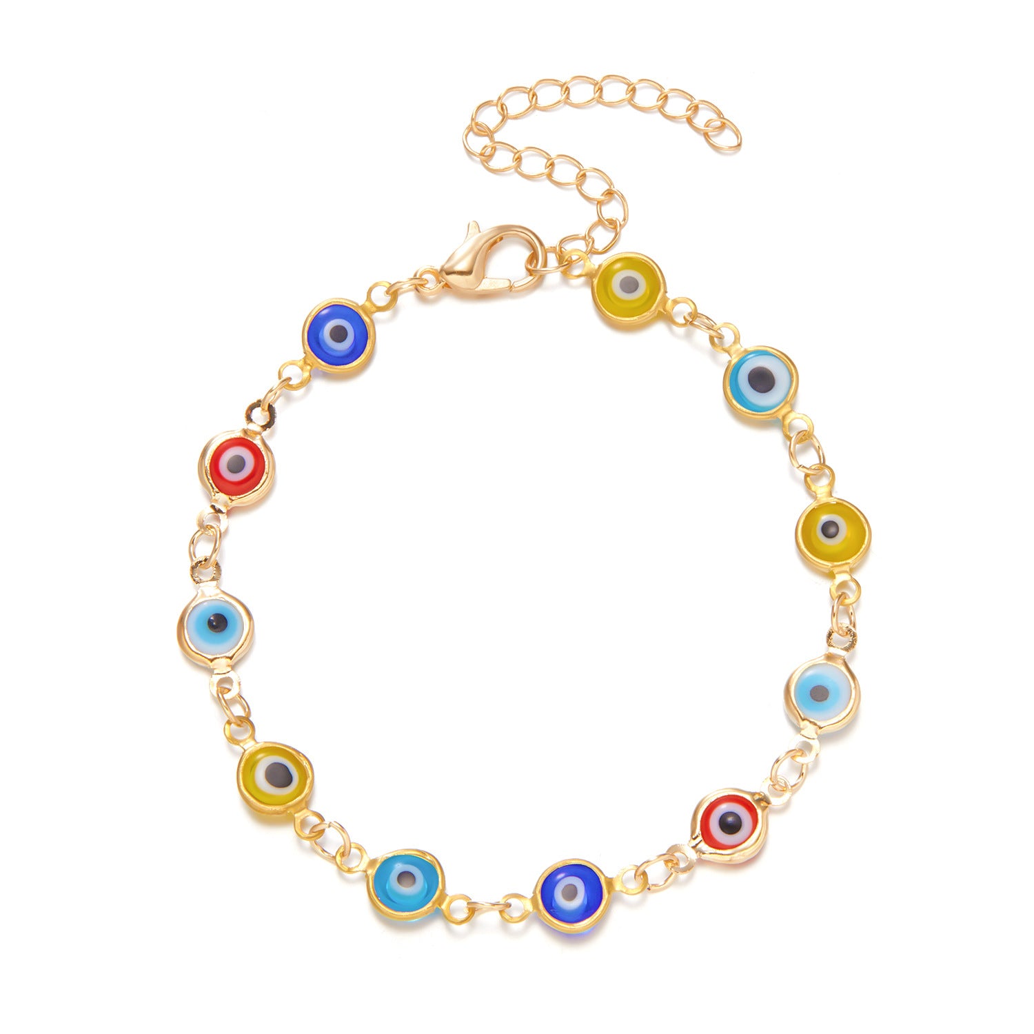 ✨【Compra uno y llévate otro gratis】💫👁️ Pulsera ajustable del ojo turco, que protege tu buena fortuna