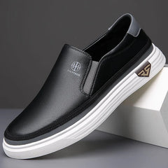 Mocasines italianos de piel auténtica para hombre