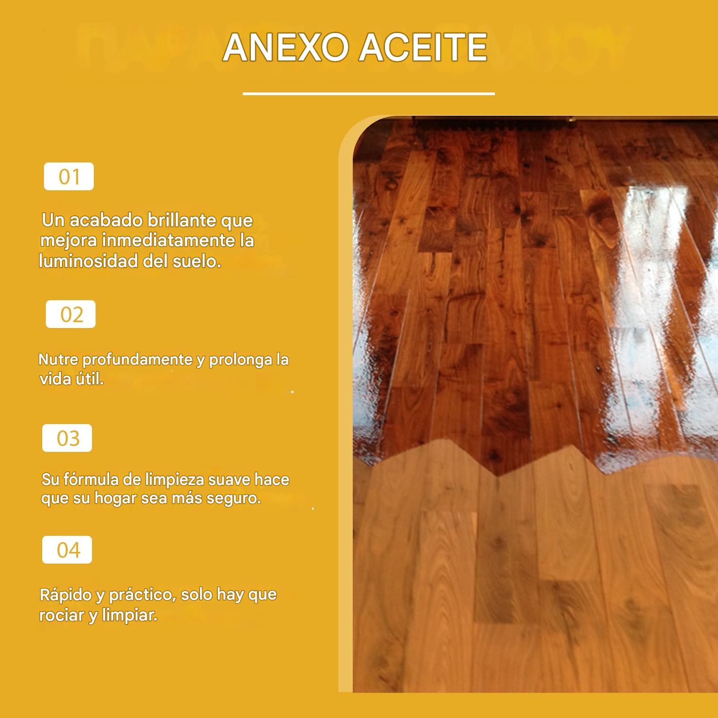 Spray abrillantador para madera con cera de abejas 120ML (incluye esponja + toalla), para el cuidado de muebles, prevención de grietas y protección del color.