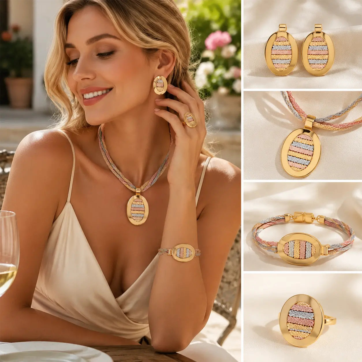 📢📢 50% POPUSTA! ⏰ Elegantni set nakita od 4 dijela s cirkonima