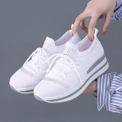 【 36-41】Zapatos deportivos informales para mujer, tela de malla con mosca, zapatos informales transpirables y cómodos