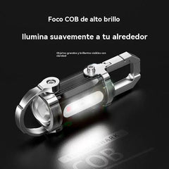 【Compra 1 y llévate 1 gratis】🔥Gran oferta🔥Linterna mini para llave súper brillante e impermeable con salida de 1200 lm