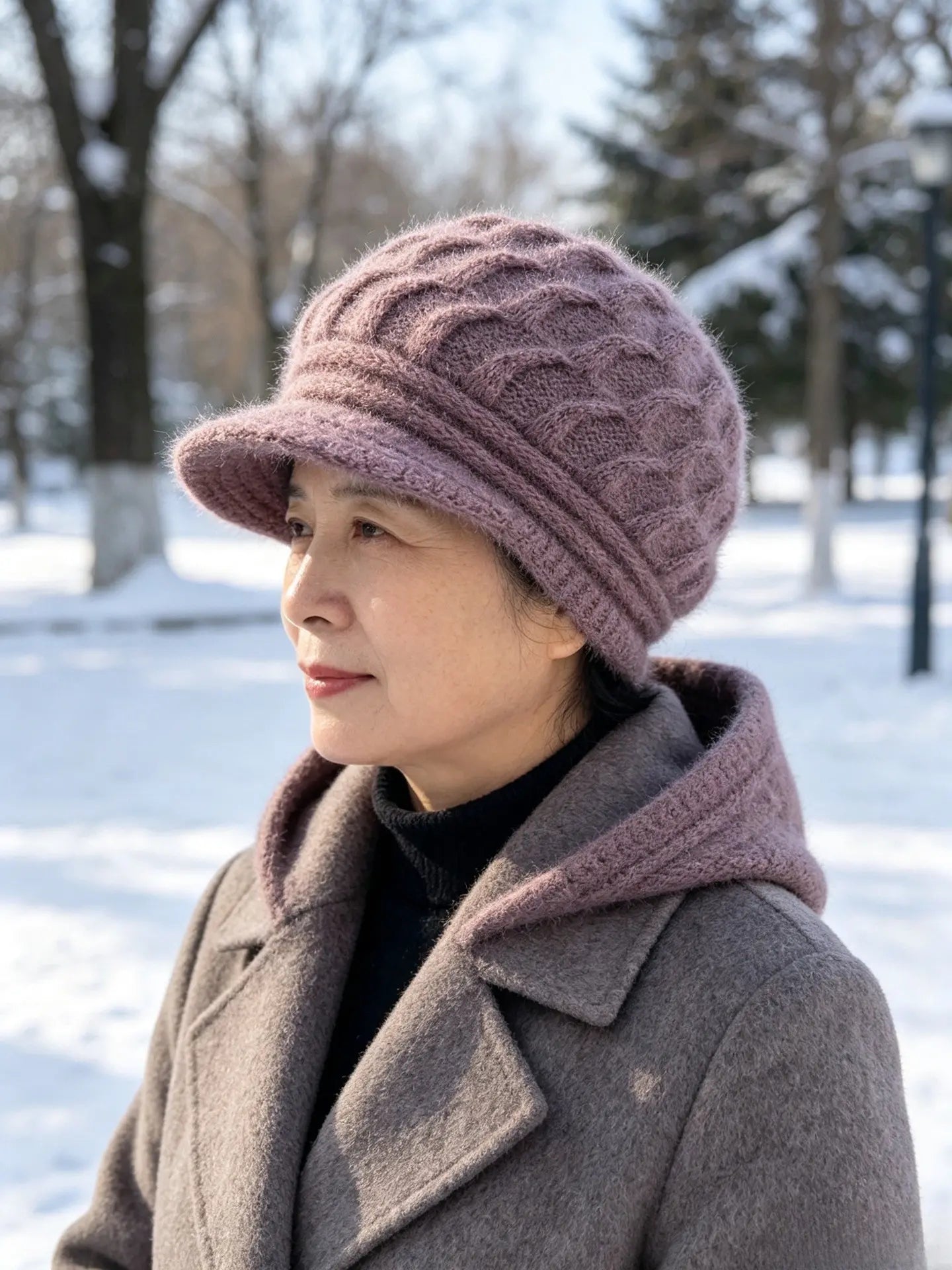 🎁❤️Gorro de punto cómodo con visera