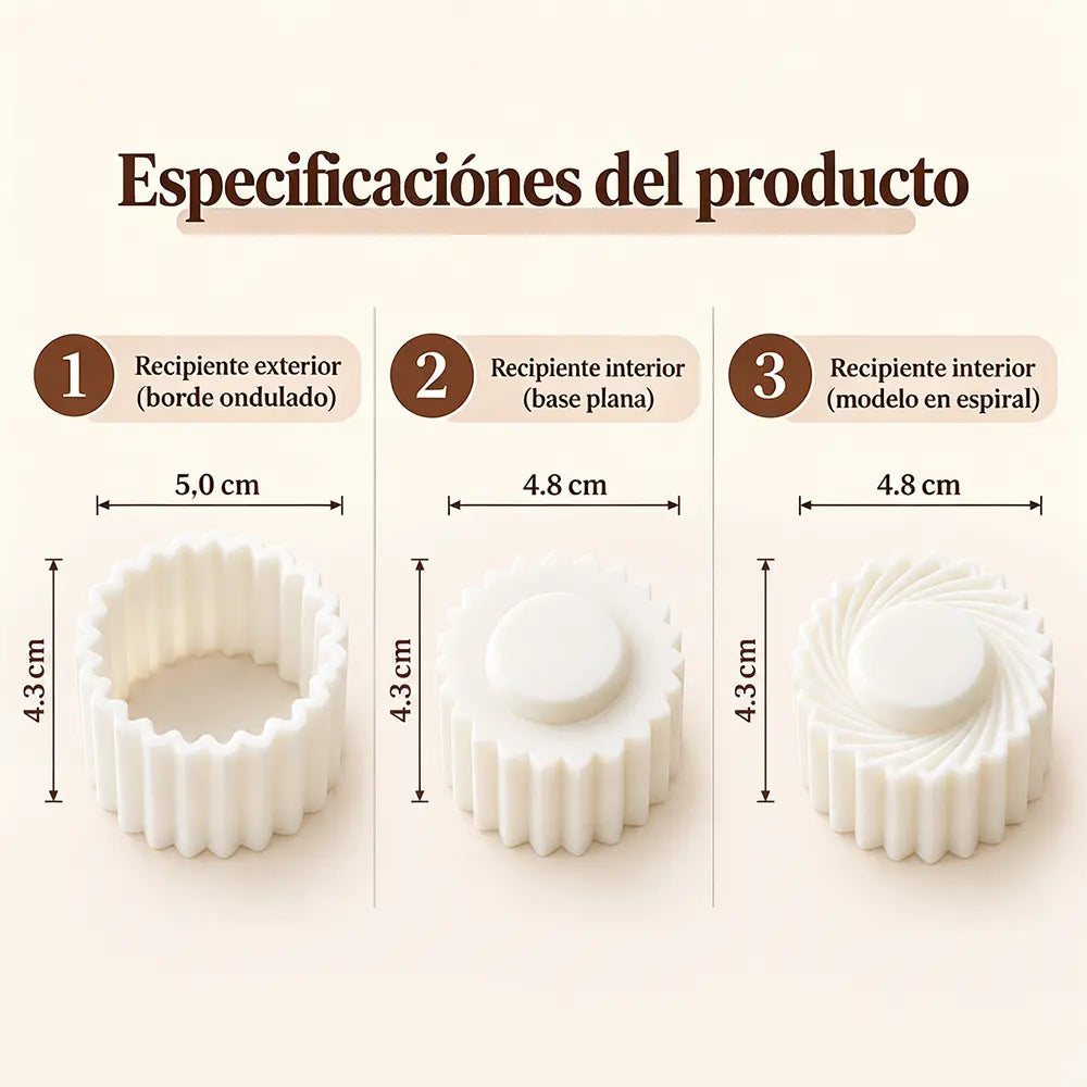🍪【Conjunto de 2 piezas】🧁 Molde de Repostería Antiadherente con Diseño Floral 3D – Prensa para Galletas, Cookies, Mermelada y Tartas de Piña 🌸