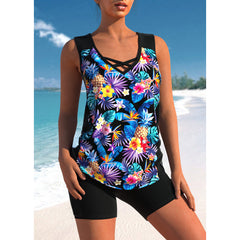 👙【S-5XL】Traje de baño deportivo de dos piezas para mujer