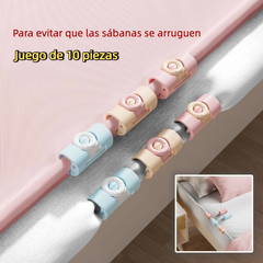 【Juego de 10 piezas】Los clips ajustables para sábanas evitan que las sábanas se ensucien.