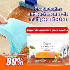 🧹🔥Compre 3 y obtenga 4 gratis（7 paquetes- 210 piezas）✨ Toallitas limpiadoras antibacterianas y desodorantes multiusos | Aptas para suelos de madera, suelos laminados, baldosas y paredes de caravanas.