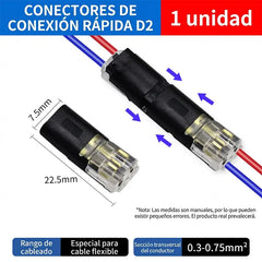 🥳 ¡50% de descuento! ⏰ 【1000 unidades en stock】 Conector de doble cable con hebilla de bloqueo, cierre de seguridad, antideslizante ⚡️