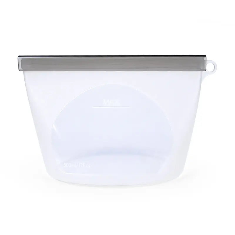 ✨【1000 ml + 2000 ml, set de 2 piezas】Bolsas de almacenamiento de silicona reutilizables con cierre