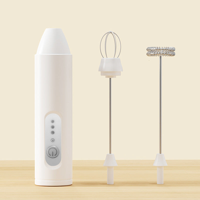 ✨Máquina multifuncional recargable 2 en 1 para hacer espuma y batir huevos, ideal para el hogar.