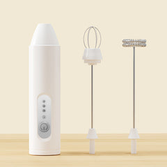 ✨Máquina multifuncional recargable 2 en 1 para hacer espuma y batir huevos, ideal para el hogar.