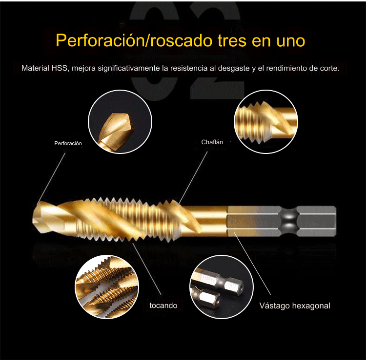 🧰🔩 Juego de brocas multiusos