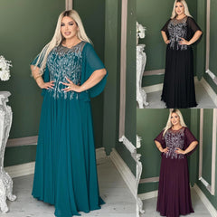 🔥✨【Noi stiluri de toamnă】👗【S-5XL】Vestido largo con estampado de estrellas y diamantes