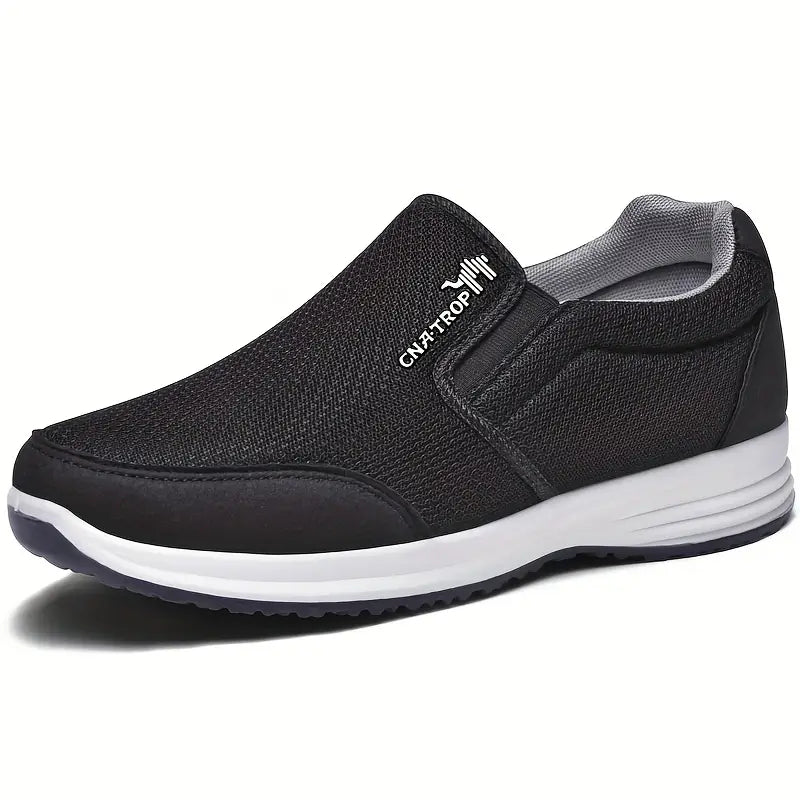 【39-45】2024 nuevos zapatos deportivos casuales para personas de mediana edad y mayores, parte superior de malla ligera y transpirable
