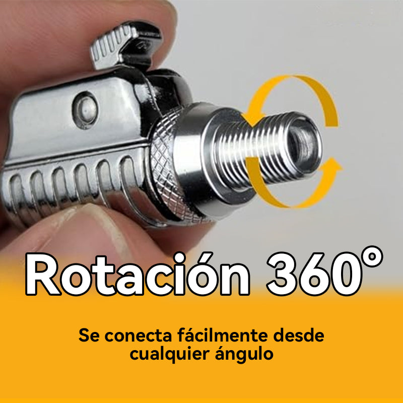 🚛🚗🏍️🚲Inflador de neumáticos de conexión rápida: adaptador para bombas de aire de automóviles, camiones, vehículos recreativos y bicicletas.