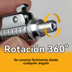 🚛🚗🏍️🚲Inflador de neumáticos de conexión rápida: adaptador para bombas de aire de automóviles, camiones, vehículos recreativos y bicicletas.