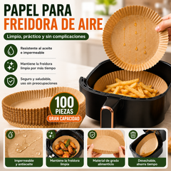 🔥100 piezas🍗El papel para hornear pergamino desechable es resistente al agua y al aceite.
