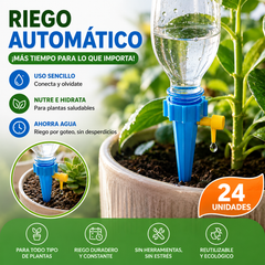🌺【24 piezas】🌹🍂Sistema de riego por goteo automático, ideal para plantar flores, perfecto para jardines y plantas en macetas.