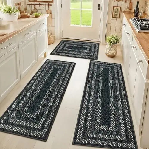 📢📢¡40% de descuento por tiempo limitado! 【40*60+40*120cm】⏰Elegante alfombra tejida para pasillo
