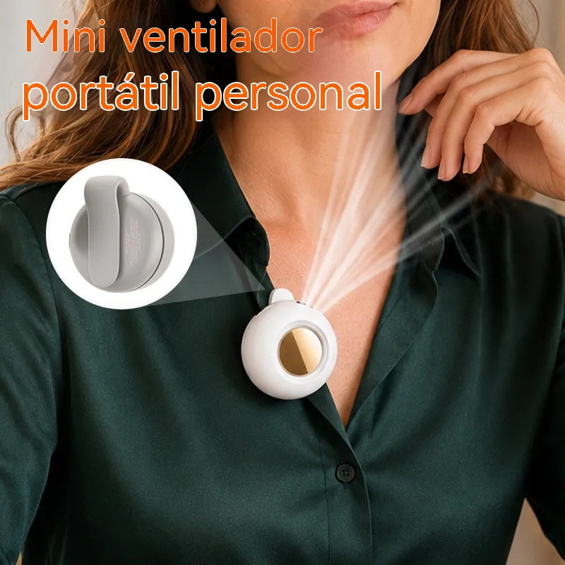 【2 unidades】Mini ventilador portátil con pinza para ropa, rotación ajustable de 360°, refrigeración ultrasilenciosa, flujo de aire natural y saludable, recargable por USB