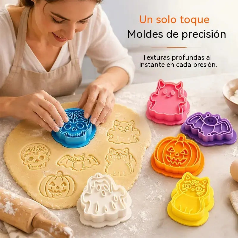 🔥6 piezas 👻 Cortador de galletas de Halloween: perfecto para galletas, pasteles y decoraciones únicas 🎯
