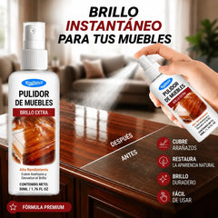 【2 juegos】🪑 ✨ El abrillantador de muebles de alto brillo renueva la madera y el vinilo en segundos.