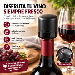 🔥4 piezas⏰🔥¡Oferta por tiempo limitado! 🍾Tapones de vacío para botellas de vino🥳🍴