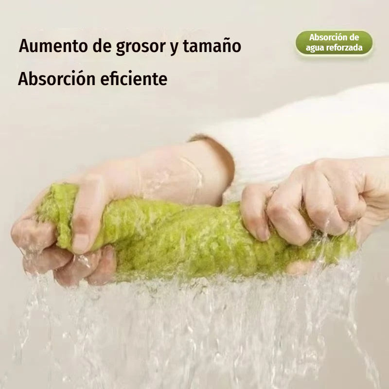 【2 unidades a 27 euros】🧻 Rollo de Paño de Limpieza Desprendible de Microfibra Gruesa – Reutilizable, Seco y Húmedo, para Cocina y Hogar 🏠✨