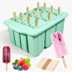 🍦🧊Moldes creativos para paletas heladas, bandejas de silicona para cubitos de hielo congelados.【Enviar 100 palitos de madera】🔥