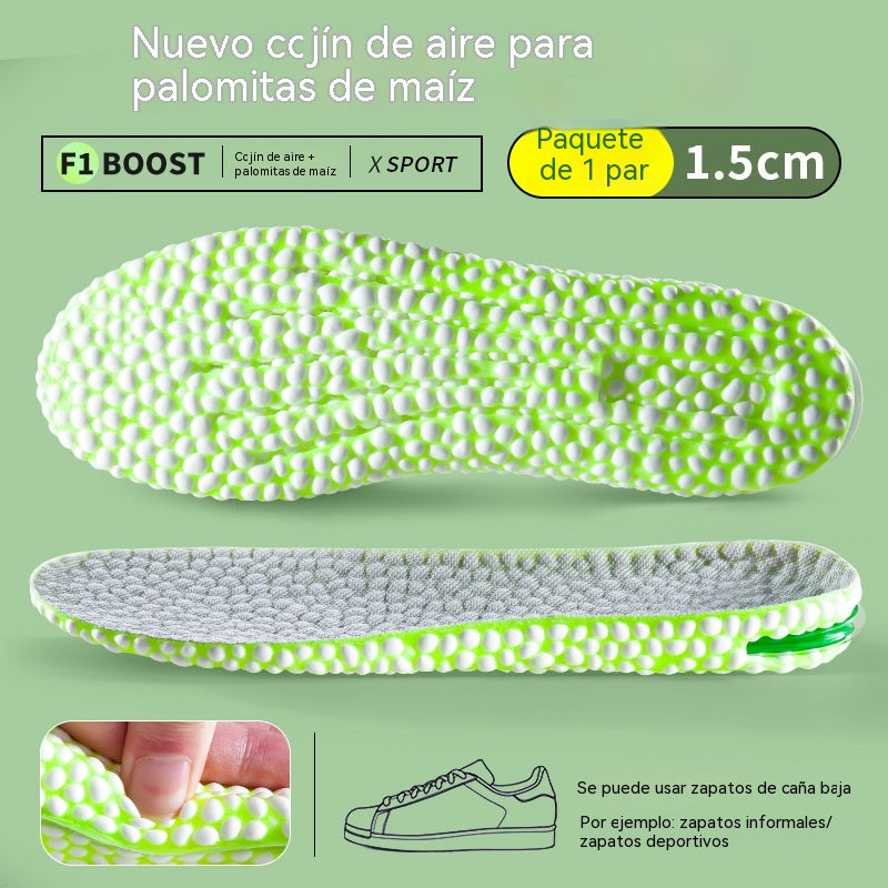 💥【Compra uno y llévate otro gratis：2 pares】 👟Plantillas cómodas con cojín de aire y efecto de aumento de estatura 📈