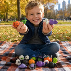 50 darab 9500 Ft🎃Halloween témájú empanada alakú stresszoldó játékok, imádnivaló tökös szellem empanadák a stresszoldáshoz.