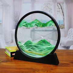 🌄🌄Adornos de arenas movedizas 3D para decoración del hogar con forma de montaña y río antiguos