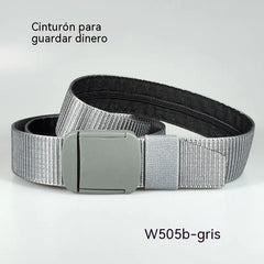 🔥【Compra 1 y llévate 1 gratis】🔥【Longitud： 130 cm】Cinturón de viaje táctico con bolsillo oculto para dinero
