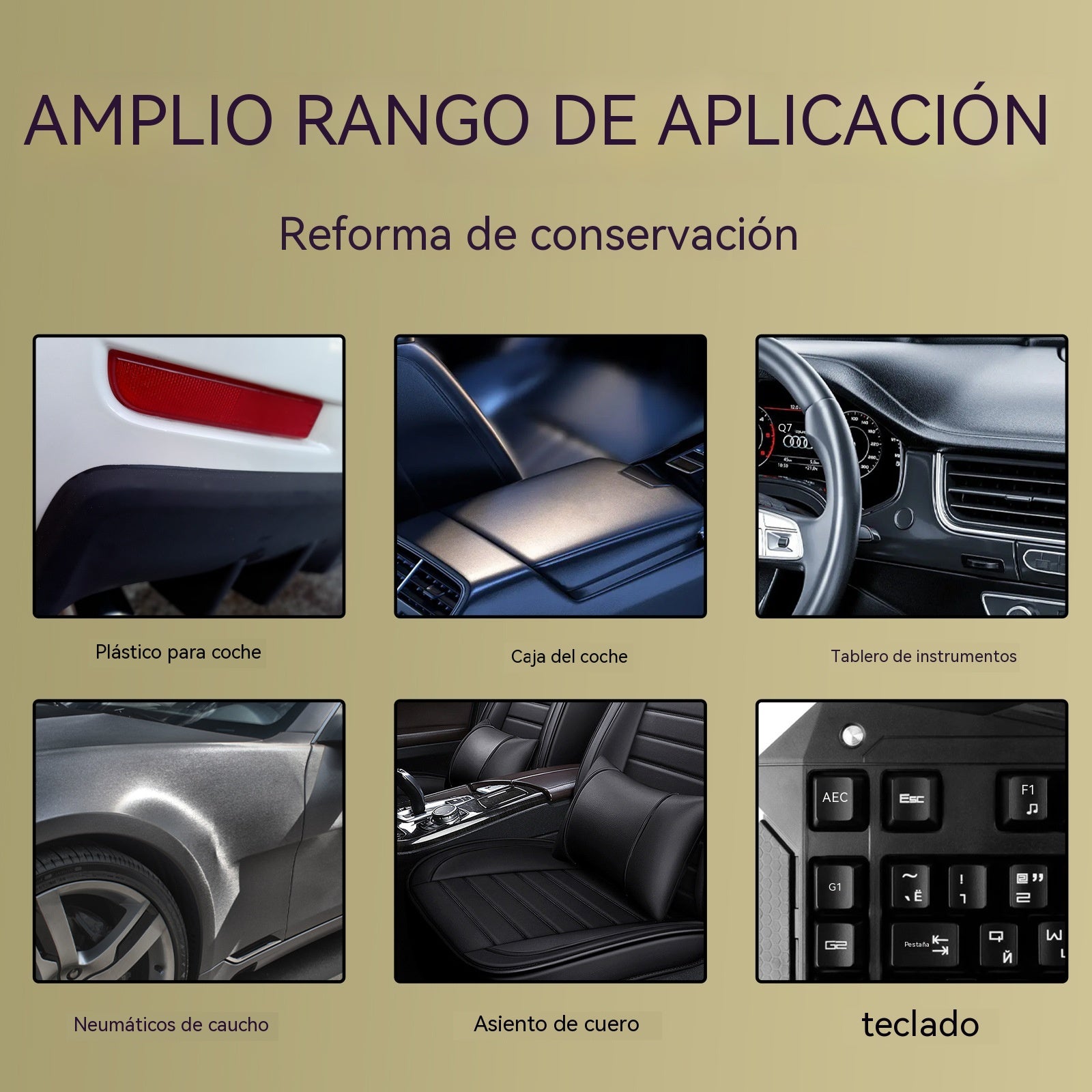 🚗【Compra 1 y recibe 1 gratis】🖤 Kit Restaurador de Plásticos para Auto – Devuelve el Negro Intenso y el Brillo Original 🔥