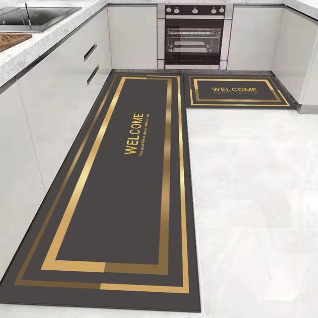 💥【1 juego de 2 piezas：40*60cm+40*120cm】💥Alfombra antideslizante y absorbente🦶