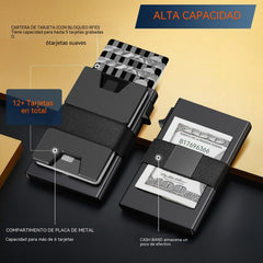 🔥【Oferta especial por tiempo limitado】✨Nuevo tarjetero de aleación de aluminio con bloqueo RFID