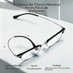 Gafas inteligentes con zoom automático contra la luz azul