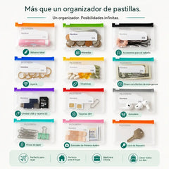 💊✨ Bolsa impermeable para medicamentos: bolsa portátil para medicamentos y suministros, adecuada para viajes, el hogar y el uso diario.