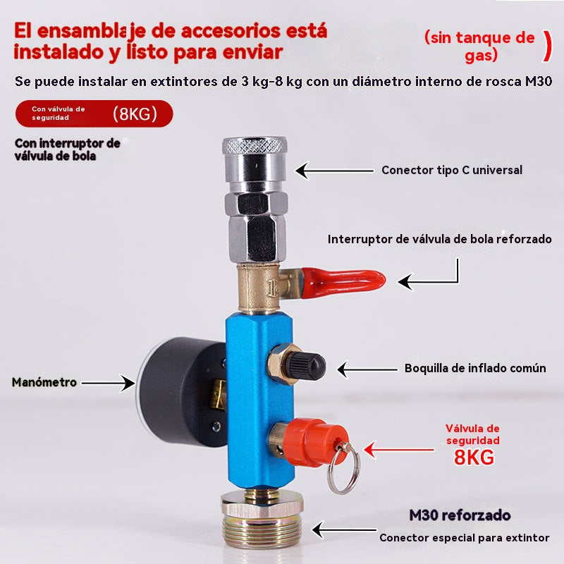 💥¡50% de descuento! 👍👍 Para convertir cilindros de extintores en válvulas de gas recargables.