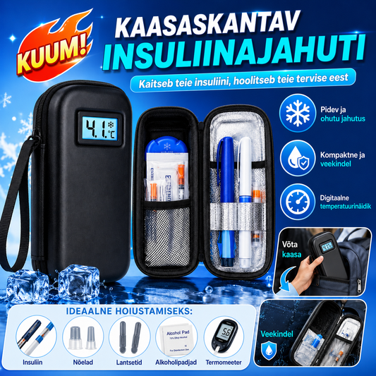 Insuliini reisikott temperatuurinäidikuga