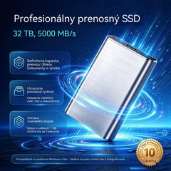 ⚡【32TB】💾 Ultratenký SSD disk novej generácie | Vysoká kapacita a rýchlosť | Prenosné úložisko 🚀