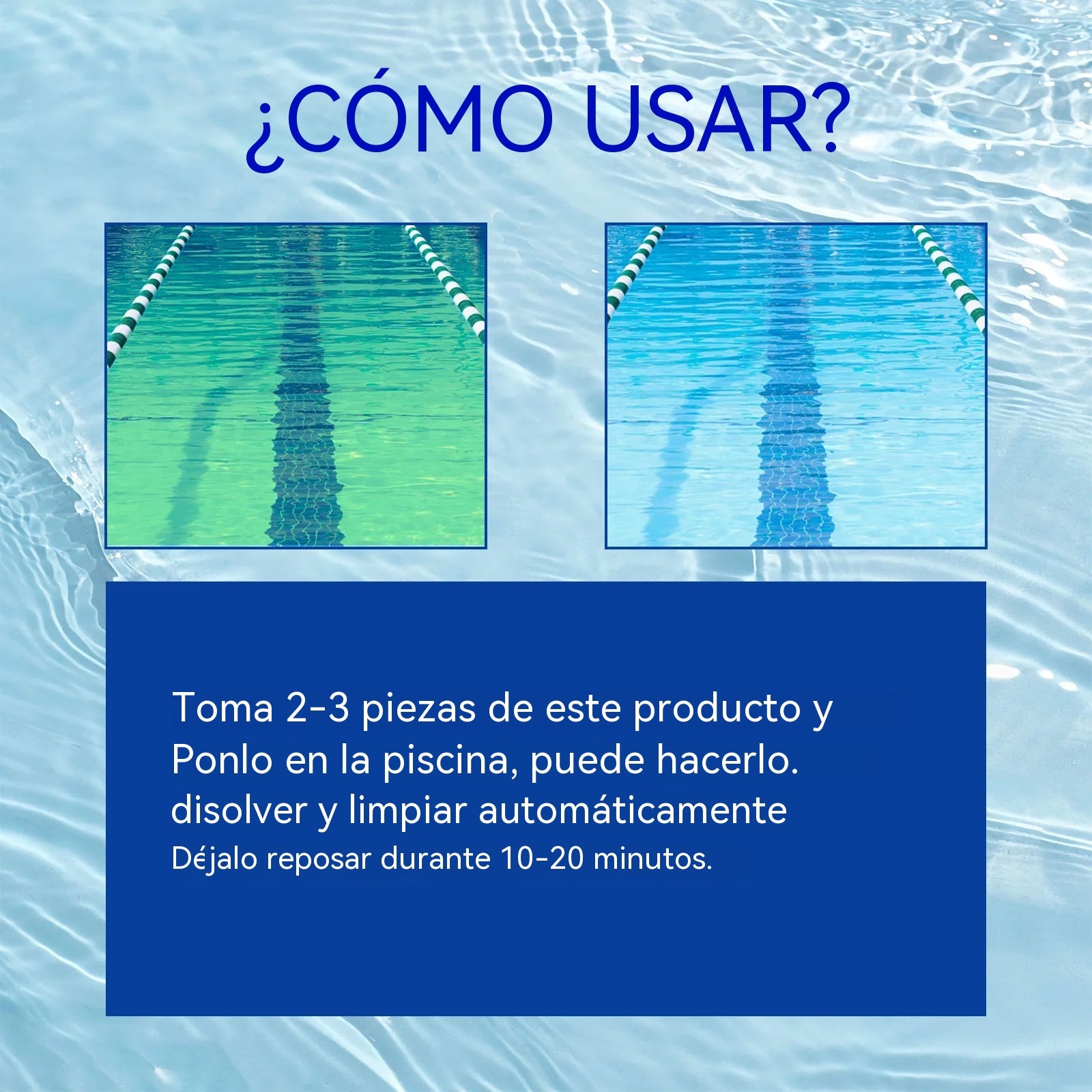 🔥Compre 1 y obtenga 1 gratis（2 botella）Pastillas efervescentes para la limpieza de piscinas