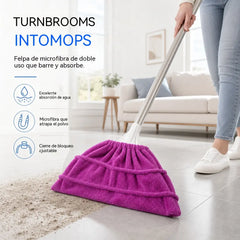 4 unidades✨ ¡Limpia Más en Menos Tiempo! Fundas Reutilizables para Escoba 🧹