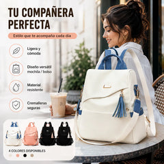 👜La nueva mochila de viaje de piel suave, con diseño moderno y gran capacidad, para dos usos.