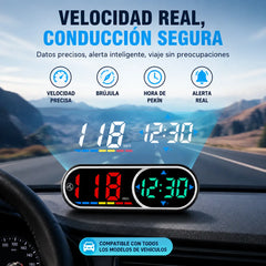 🚗Pantalla HUD para coche｜Proyección HD GPS｜Velocidad en tiempo real y conducción más segura