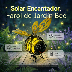 🌙🍃Lámpara solar colgante con forma de abeja: luz ámbar cálida, sin parpadeos, ideal para fiestas en el jardín, acampadas o habitaciones infantiles 🌞🌜