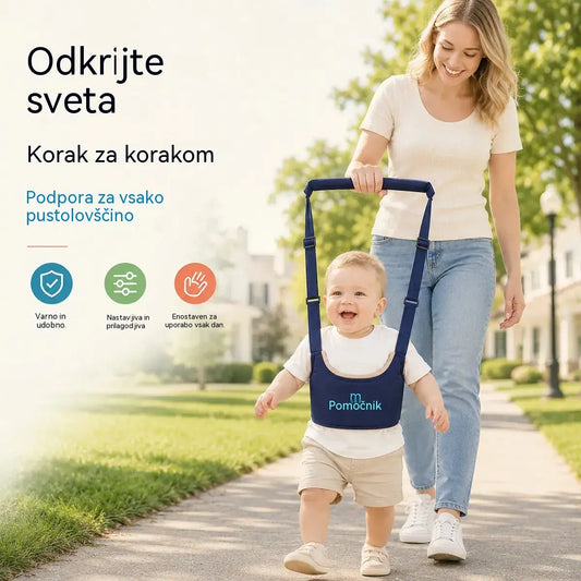 Otroški pas za hojo 2 v 1 – zračen, ergonomski in zaščita pred padci 👶🚼