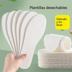 【30 pares】👟👍Plantillas desechables que absorben el sudor y son resistentes al olor, transpirables y suaves.