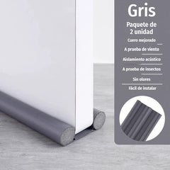 🔥Compra 1 y llévate 1 gratis🔥🔥 【Paquete de 2】Burlete impermeable para el fondo de la puerta: aislamiento acústico, antiviento y antiinsectos (93cm)🌙