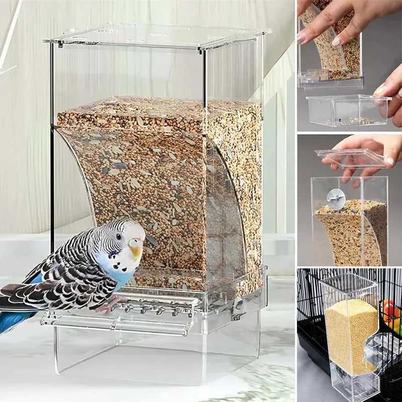 🐦🔥Kiömlésbiztos automata madáretető
